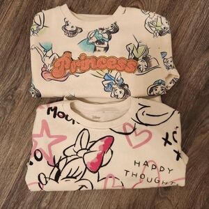 Disney Princess and Minnie Mouse Sweatshirts